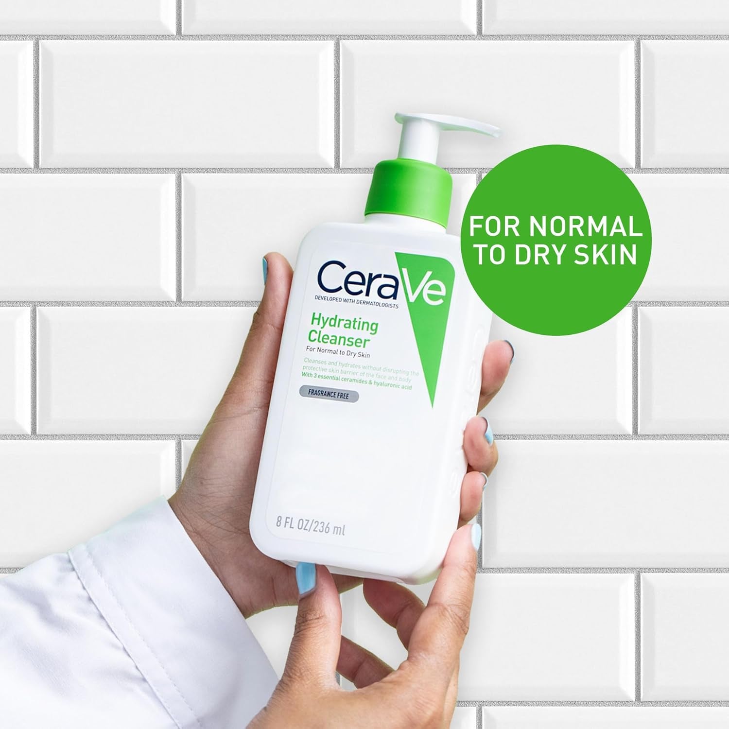 Face & Body Routine for Dry Skin, Hydrating Cleanser & Moisturising Lotion 473Ml X2