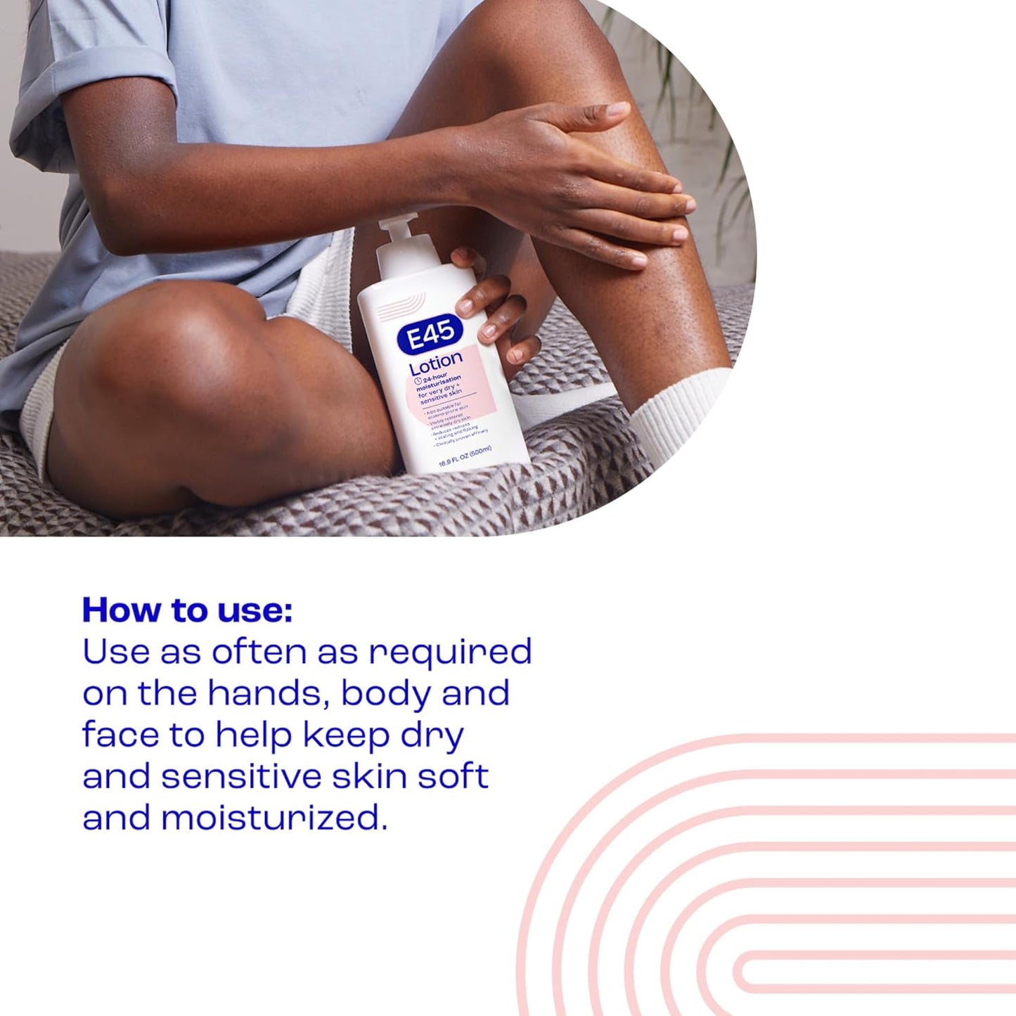 Moisturising Lotion 500 Ml for Dry & Sensitive Skin - Long-Lasting Hydration Protect from Dryness, Reduce Redness - Dermatological Body Moisturiser Lotion - Body Lotion - Daily Moisturiser