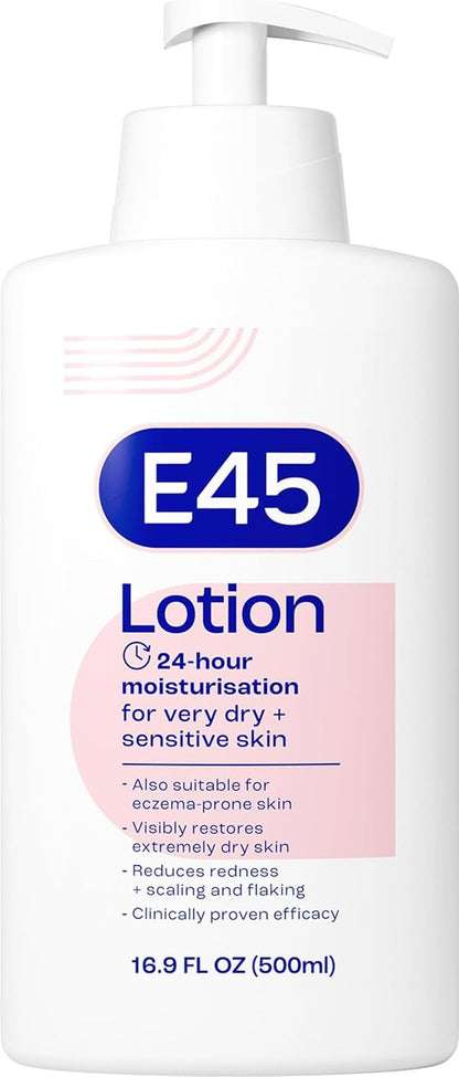 Moisturising Lotion 500 Ml for Dry & Sensitive Skin - Long-Lasting Hydration Protect from Dryness, Reduce Redness - Dermatological Body Moisturiser Lotion - Body Lotion - Daily Moisturiser