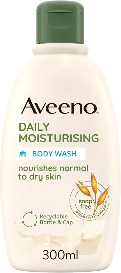 Daily Moisturising Body Wash for Dry, Sensitive Skin (1 X 300Ml)
