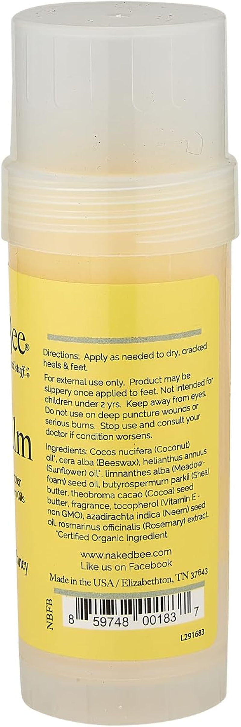 Orange Blossom Honey Restoration Foot Balm Stick 57G | Foot Care Heel Balm Repair Moisturiser | Skin Care Moisturising Cream for Cracked Heels and Dry Skin
