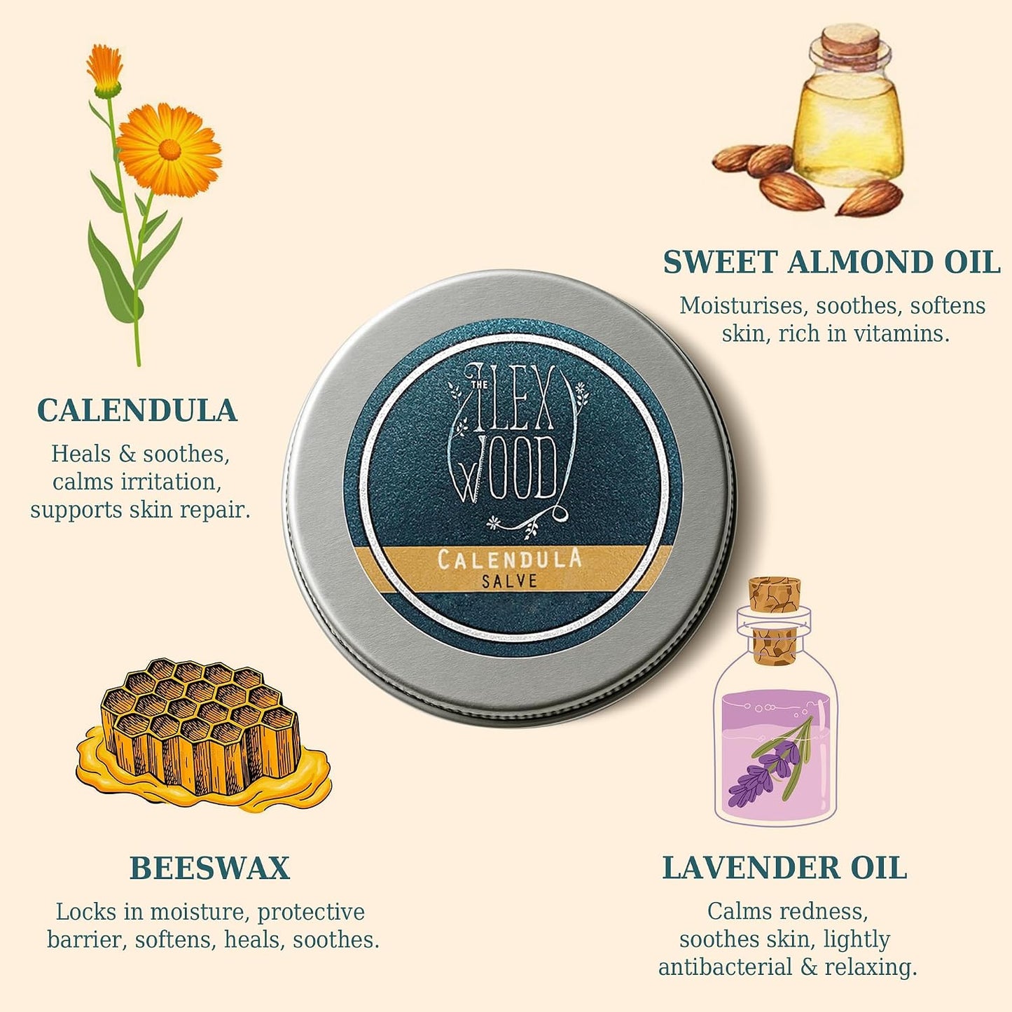 Calendula Salve All-Natural Skin Balm 100Ml
