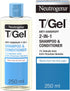 T/Gel 2 in 1 Anti-Dandruff Shampoo and Conditioner (1X 250Ml), Shampoo and Conditioner to Help Fight Dandruff from First Wash, Haircare for Soft, Shiny Healthy-Looking Hair and Scalp