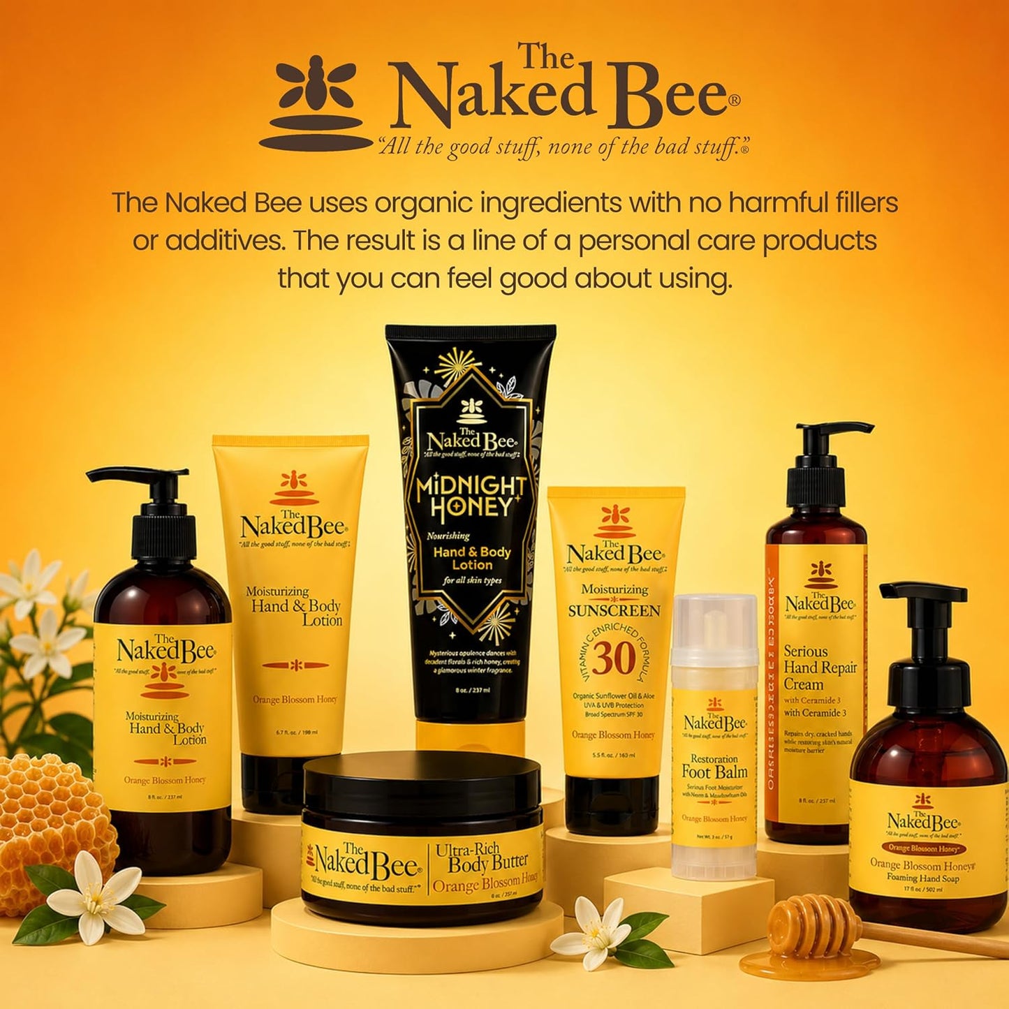 Orange Blossom Honey Restoration Foot Balm Stick 57G | Foot Care Heel Balm Repair Moisturiser | Skin Care Moisturising Cream for Cracked Heels and Dry Skin