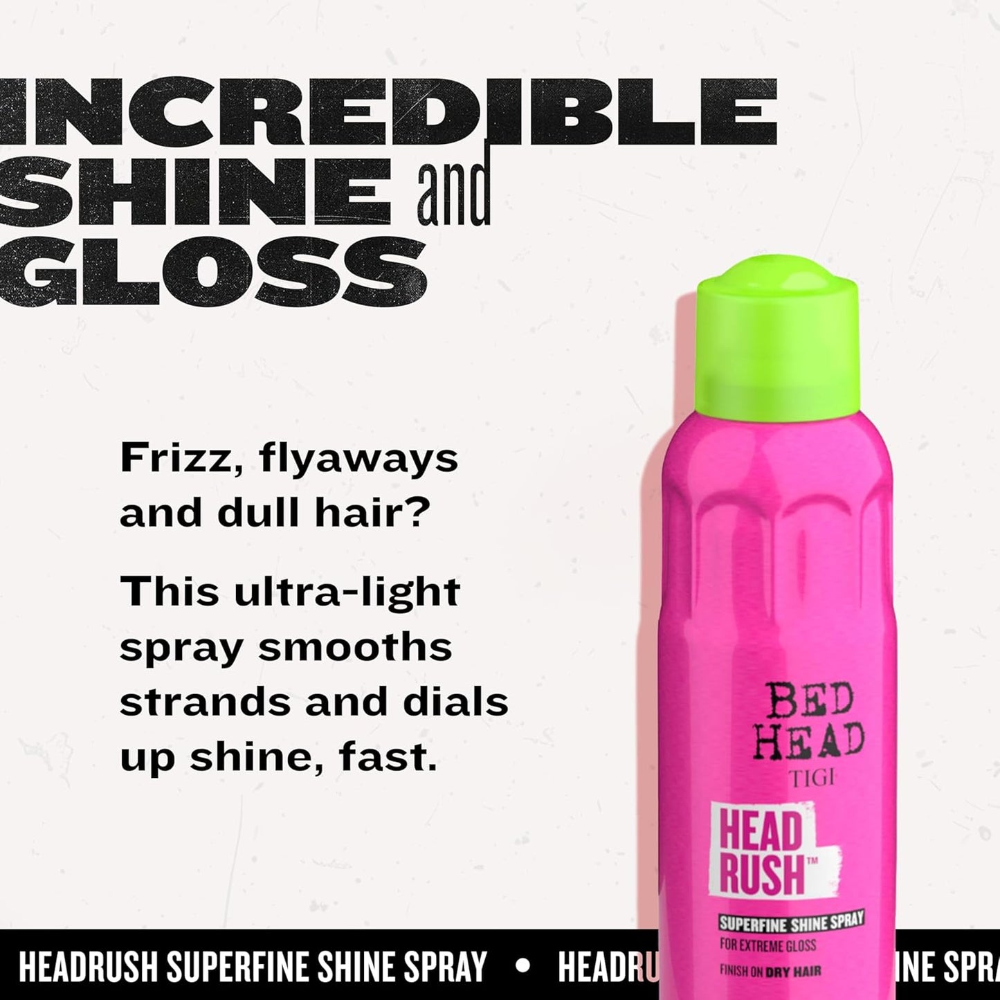 Bed Head by  Headrush Shine Spray, 200Ml